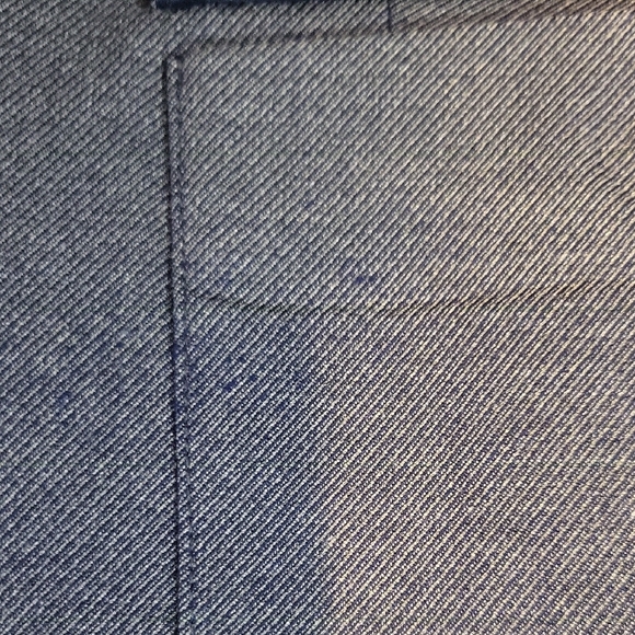 CALVIN KLEIN Blue Vicose Blend Notched Lapel Silvertone Grommet Detail Blazer - Picture 14 of 14